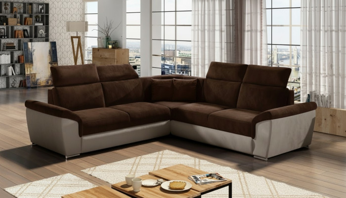 Sectional sofa L-shape living landscape designer sofa couch upholstery seating set sofas
