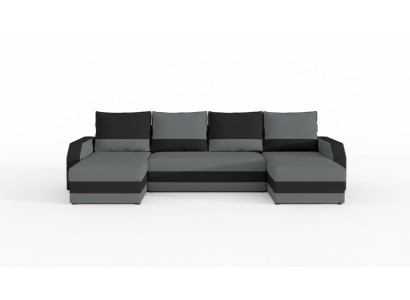 Corner fabric sectional U-shaped sofa couch design upholstered textile modern textile
