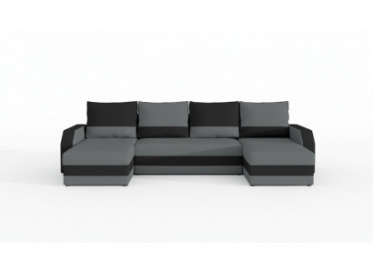 Corner fabric sectional U-shaped sofa couch design upholstered textile modern textile