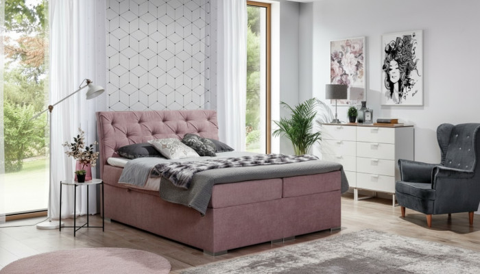 Bed box Chesterfield bed upholstered bed double bed big XXL designer bed new
