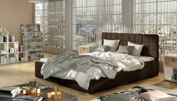 Designer bed, bedroom beds, textile, hotel luxury upholstery 200x200cm