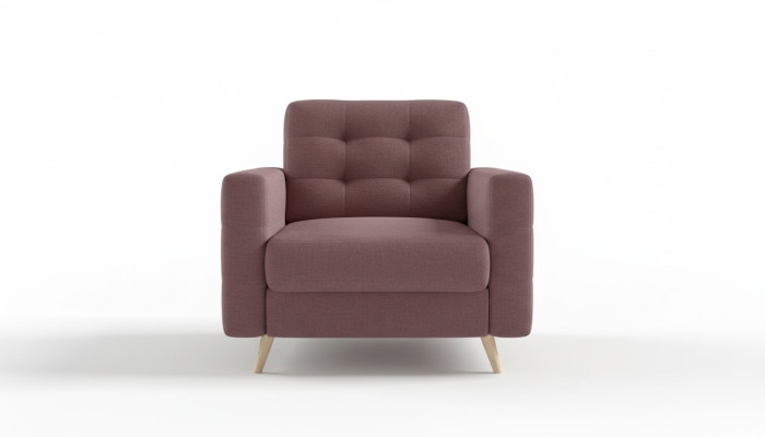 Armchair Designer Chair Upholstered Relax Fabric Textile Lounge New Television 1-Seater