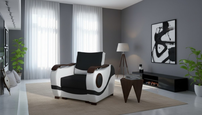Designer Modern Upholstered Recliner Television Chair Sofa Couch 1 Seater Designer Couches