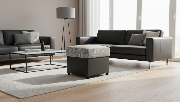 Stool Bench Seat Footstool Ottoman Pouf New Upholstered Stool Seat Pouf