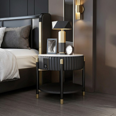 Side table, nightstand, sofa table, coffee tables, coffee table, fingerprint scan system