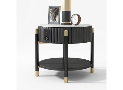 Side table, nightstand, sofa table, coffee tables, coffee table, fingerprint scan system