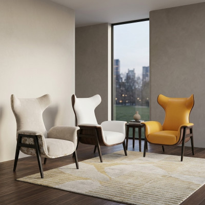 Wing chair upholstered chair TV armchair upholstered armchair fabric armchair
