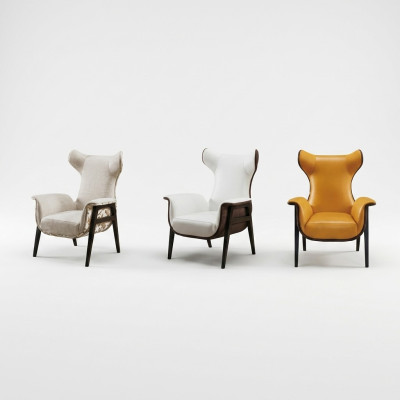 Wing chair upholstered chair TV armchair upholstered armchair fabric armchair