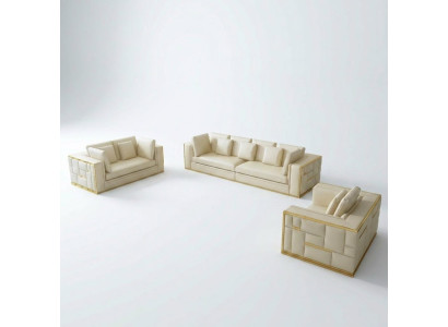Couch Living Landscape Suite Design Modern Sofa Set 3+2+1 Sofas