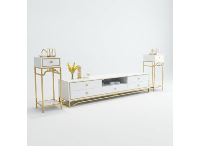 Modern design living room wall sideboard RTV shelf
