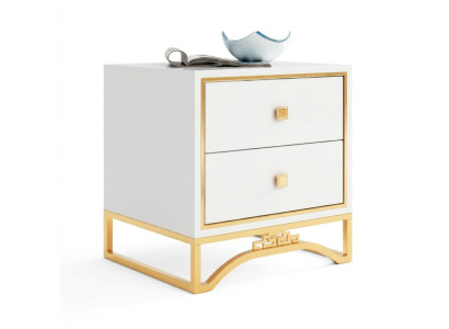 Table nightstand sofa table side table bedside table with drawer white