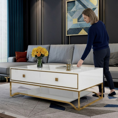 Coffee table side table living room table sofa table high gloss