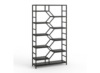 Metal Shelf Room Divider Designer Luxury Shelves Loft Style Cabinet Black