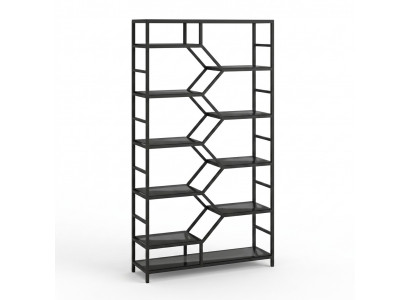 Metal Shelf Room Divider Designer Luxury Shelves Loft Style Cabinet Black