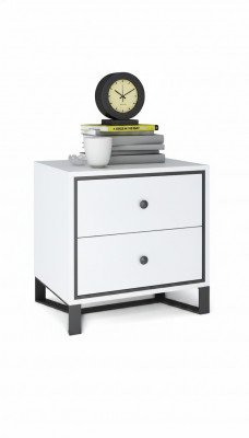Bedside table nightstand chest of drawers side table high gloss gold stainless steel
