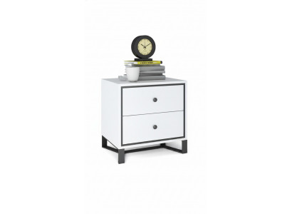Bedside table nightstand chest of drawers side table high gloss gold stainless steel