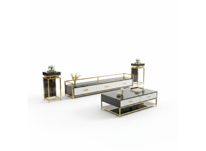Modern design living room wall sideboard RTV shelf + sides