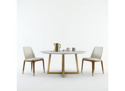 Design dining table round metal round tables living room luxury gold