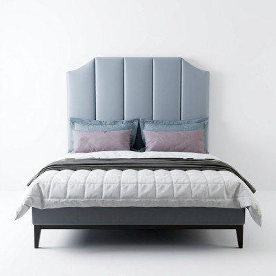 Bed Cushion Design Luxury Double Hotel Beds Sleep Room Leather 180x200cm