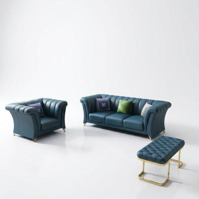 Designer couch upholstery seating suite sofa sets 3+1 seater + footstool