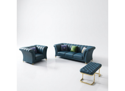 Designer couch upholstery seating suite sofa sets 3+1 seater + footstool