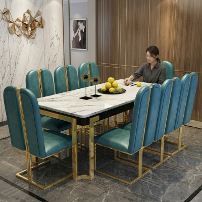 Luxury Dining Table Metal Tables Designer Furniture Conference Marble