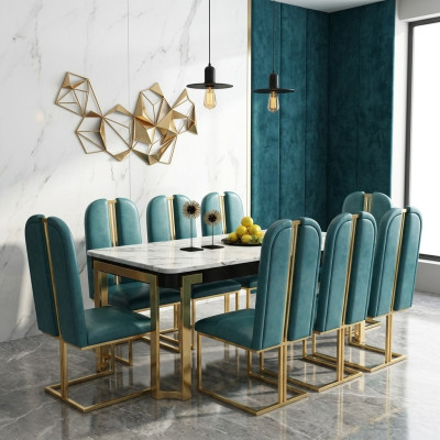 Luxury Dining Table Metal Tables Designer Furniture Conference Marble