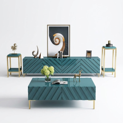 Modern design living room wall sideboard RTV shelf stand