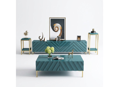 Modern design living room wall sideboard RTV shelf stand