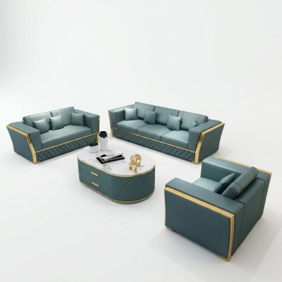 Sofa set couch suite 3+2+1 designer sofa design couch seating group 3-piece set.