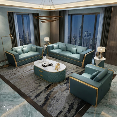Complete set sofa set 3+2+1 seater + coffee table designer living area