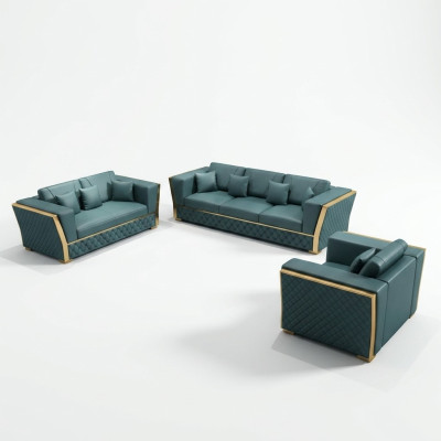 Complete set sofa set 3+2+1 seater + coffee table designer living area