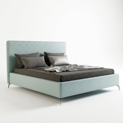 Double bed leather bed beds bed leather upholstery bedroom marriage