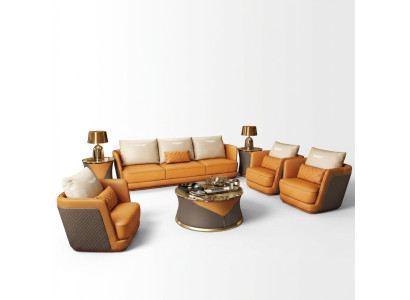 Noble Luxury Class Living Room Set Upholstery Sofa Couch 7-piece Set