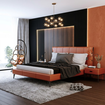 Double bed, bed, marriage bed, design, luxury, luxury, upholstered bed, designer bed, fabric