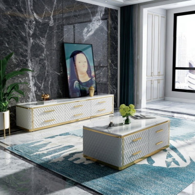 Sideboard TV Lowboard RTV XL cabinet coffee table living room marble