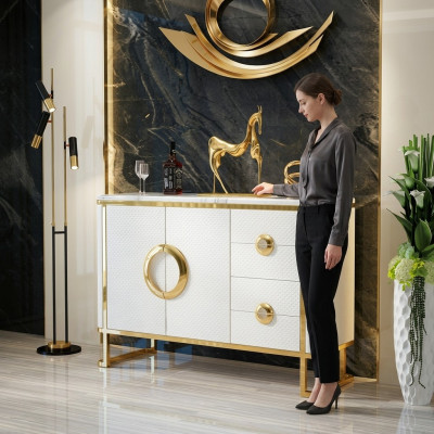 Noble Design Sideboard Italian Dressers Lowboards Leather