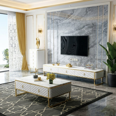 Designer TV console sideboard dresser side low board decorative cabinet room shelf