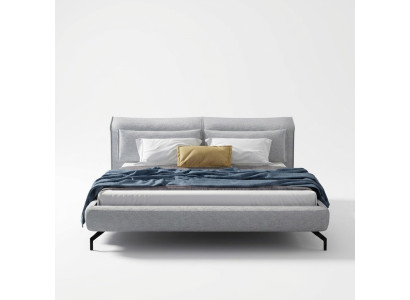 Italian designer furniture bed double bedroom 180x200cm leather