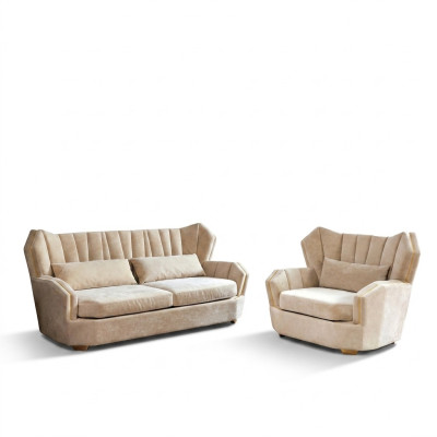 Complete set sofa suite 3+1 seater designer suite living landscape new