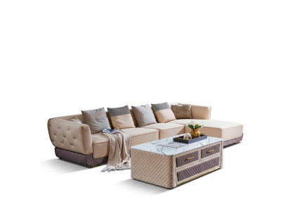 Sectional sofa couch upholstery corner seat living landscape set L-shaped furniture