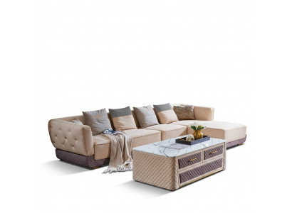 Sectional sofa couch upholstery corner seat living landscape set L-shaped furniture