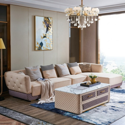 Corner sofa couch upholstery corner seating living landscape suite 2-piece.