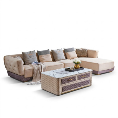 Corner sofa couch upholstery corner seating living landscape suite 2-piece.