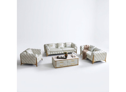 Luxury Chesterfield sofa set 3+2+1 seater furniture couch