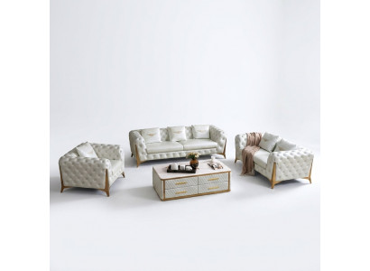 Luxury Chesterfield sofa set 3+2+1 seater furniture couch