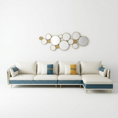 L-shaped living landscape corner sofa couch design upholstery set new corner sofa
