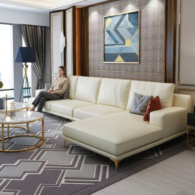 Designer sofa set couch corner sofa with ottoman upholstered living area