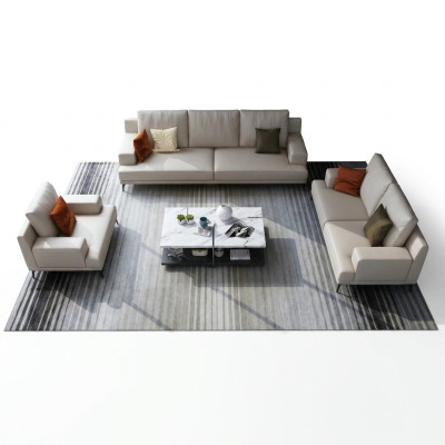 Modern white leather suite 3+2 seater living room exclusive sofas 2-piece set.