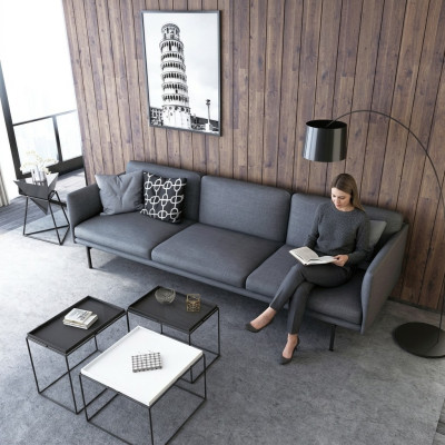 Design Sofa 3-Seater Living Room Couch Couches Upholstery Sofas Three-Seater